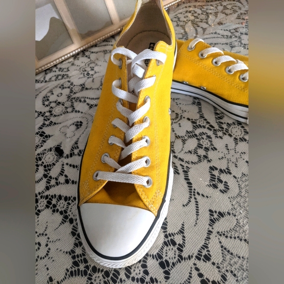 Converse All Star Chuck Taylor Yellow Sneakers La Lakers Cosplay Preppy Sz 12